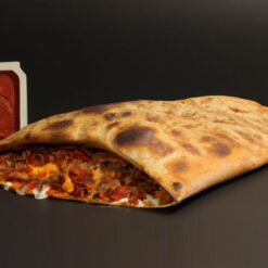 50. Calzone Dönerfleisch - mit Dönerfleisch, Tomatensoße und Käse