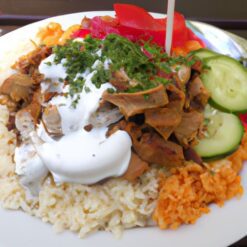 24. Dönerteller - mit Salat und Reis