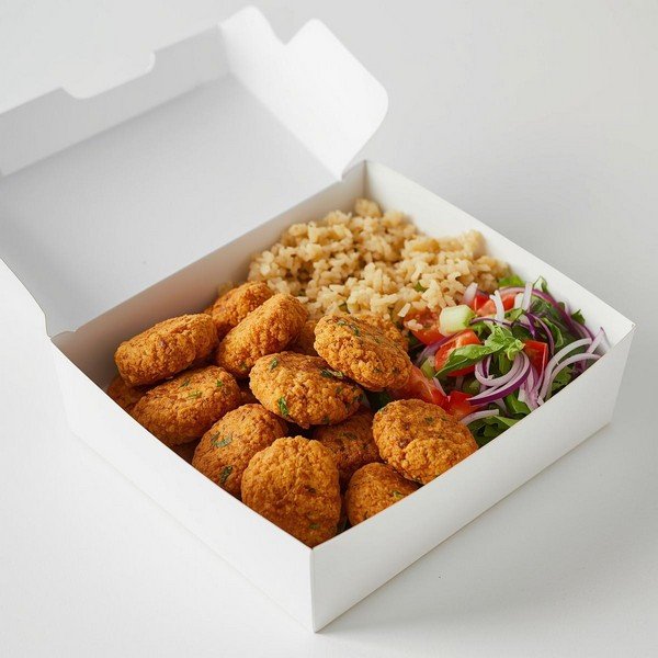 Falafel in Box – mit Salat und Reis (3)