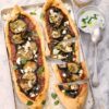 76. Pide - mit Hackfleisch, Käse und Champignons