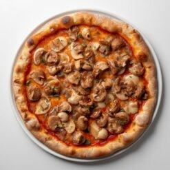 45. Pizza mit Champignons