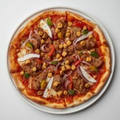 44. Pizza mit Dönerfleisch