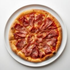 42. Pizza mit Schinken - aus Rind